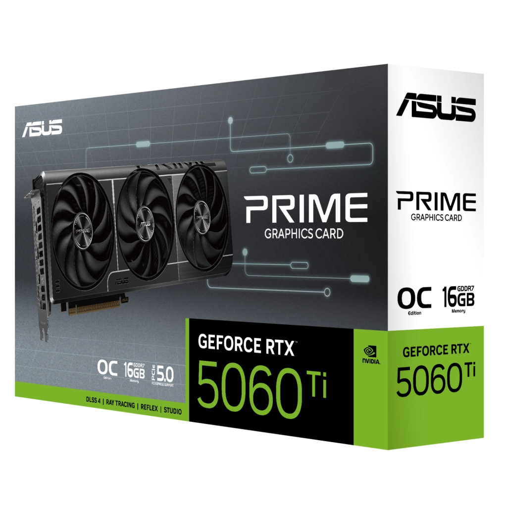 Видеокарта ASUS GeForce RTX 5060 Ti 16GB GDDR7 Prime OC (PRIME-RTX5060TI-O16G) фото