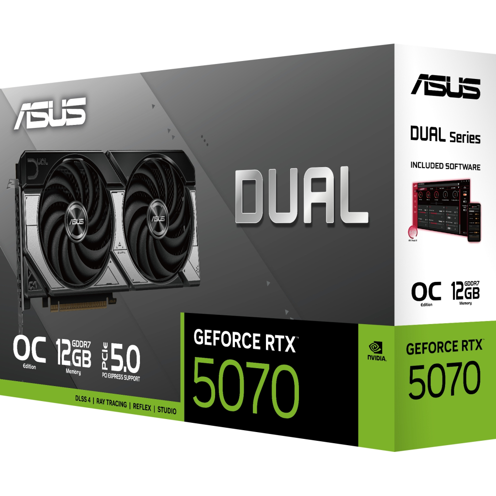 Видеокарта ASUS GeForce RTX 5070 12GB GDDR7 Dual OC (DUAL-RTX5070-O12G) фото7