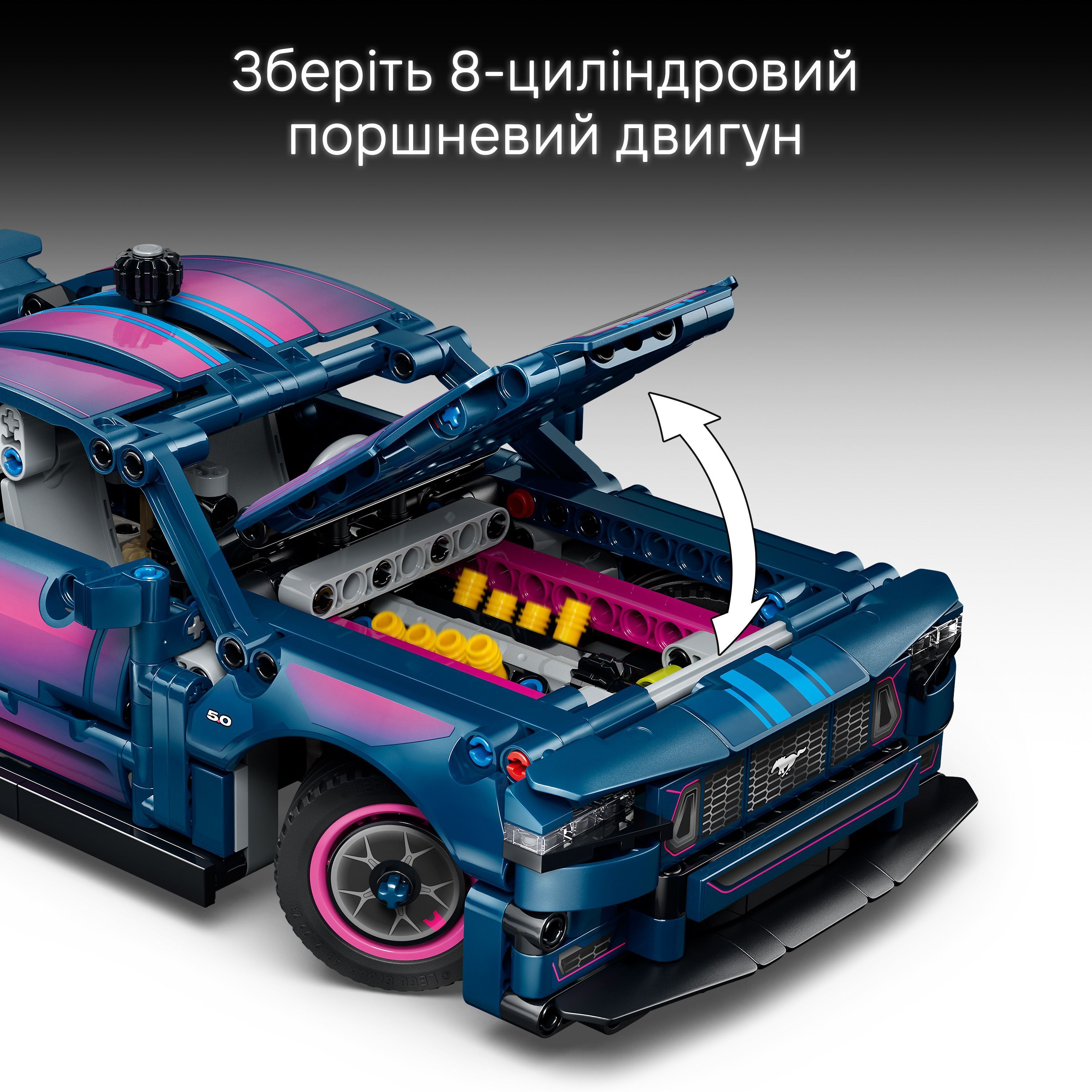 LEGO 42236 Technic Тюнінг-гараж з автомобілем Ford Mustang GT фото5