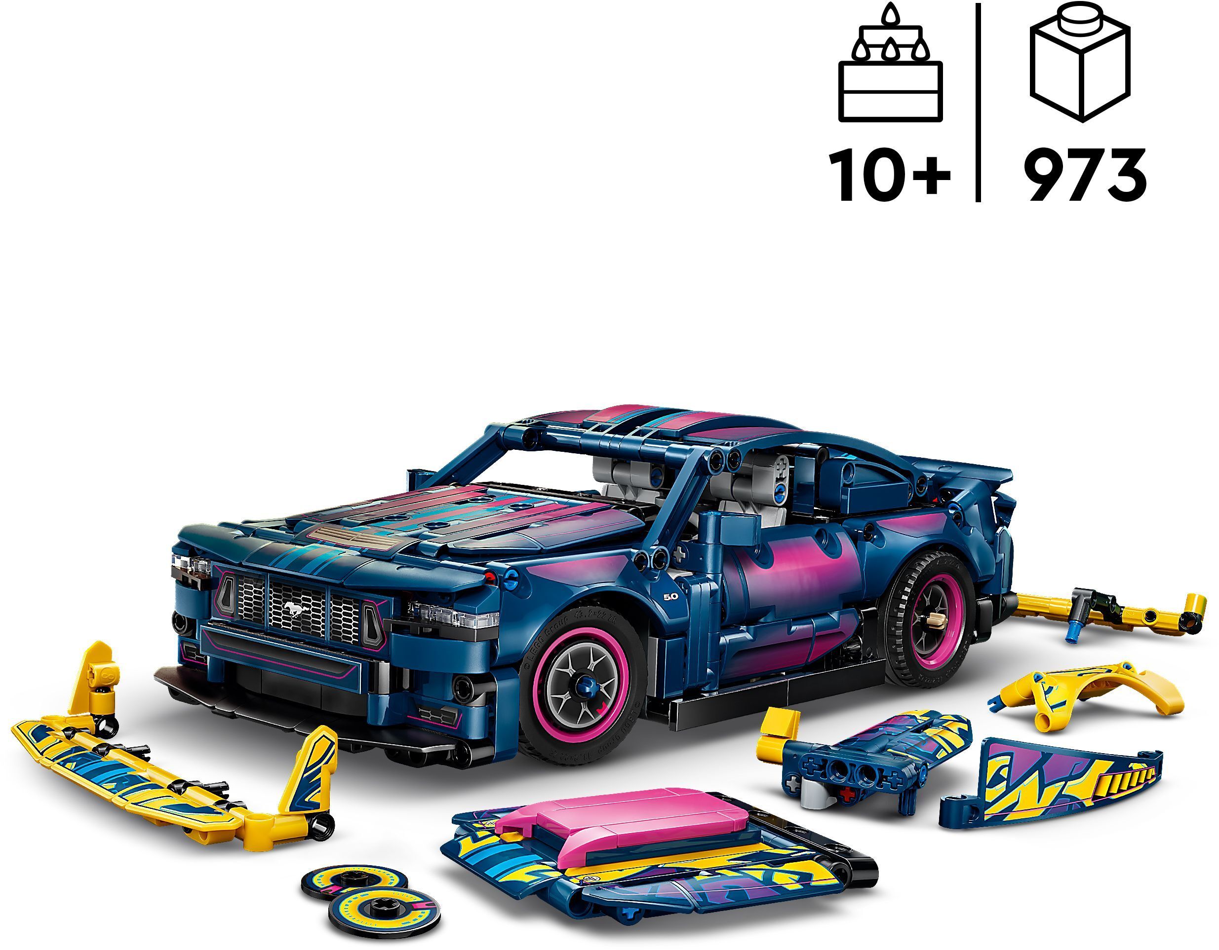 LEGO 42236 Technic Тюнінг-гараж з автомобілем Ford Mustang GT фото2