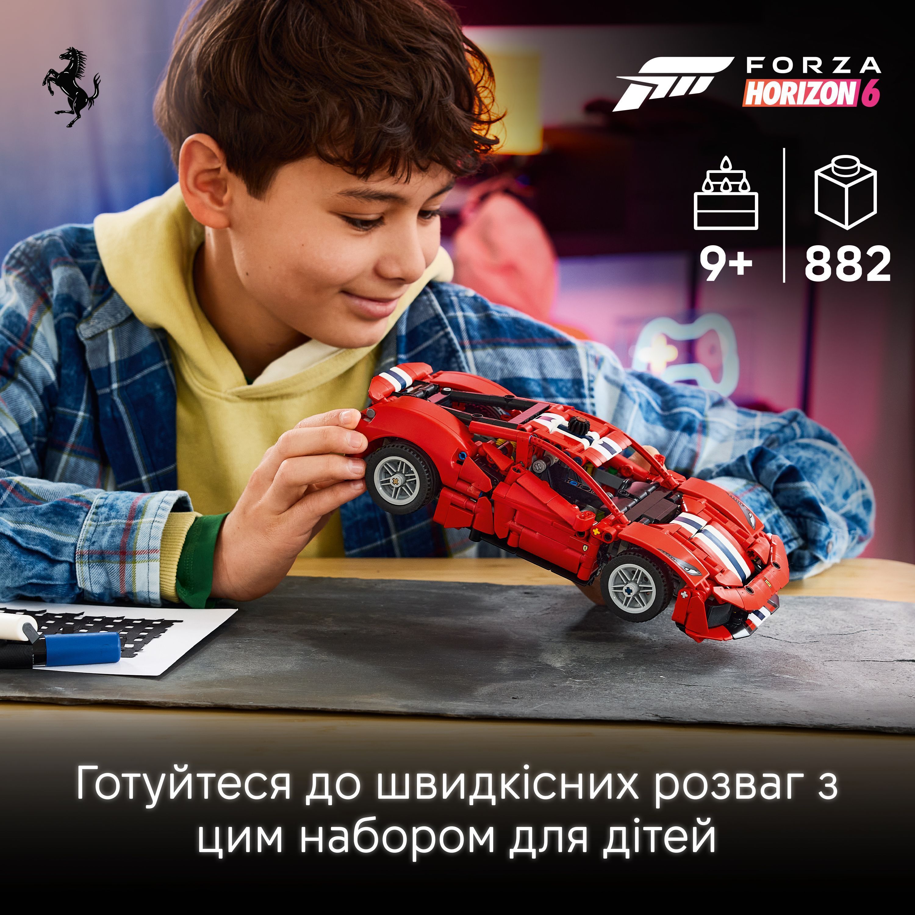 LEGO 42235 Technic Автомобіль Ferrari 488 Pista фото5