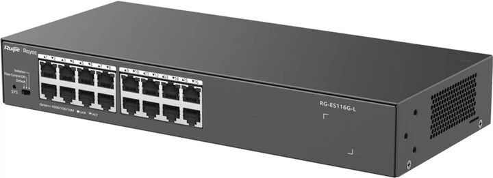 Комутатор Ruijie Reyee RG-ES116G-L (16xGE, Rack-mountable Steel Case) фото2