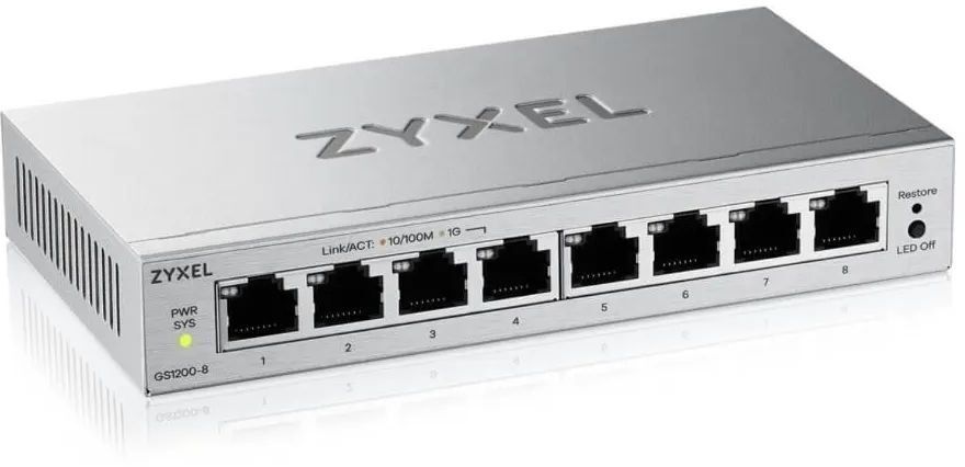 Комутатор ZYXEL GS1200-8 v3 GS1200-8V3-EU0101F фото2