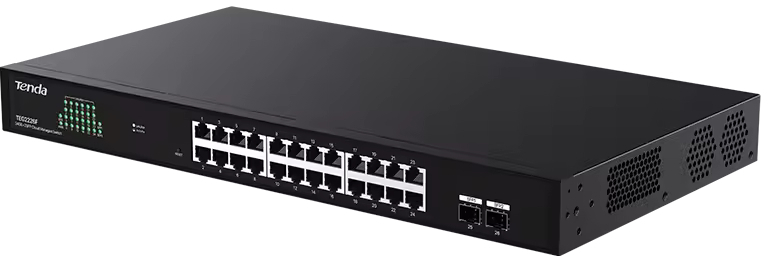 Коммутатор Tenda TEG2226F (24xGE LAN, 2xSFP, Smart Managed, CloudFi APP, steel case) фото3