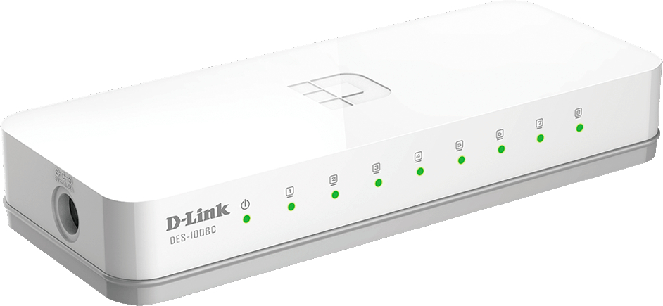 Комутатор D-Link DES-1008C/B1A 8xFE фото