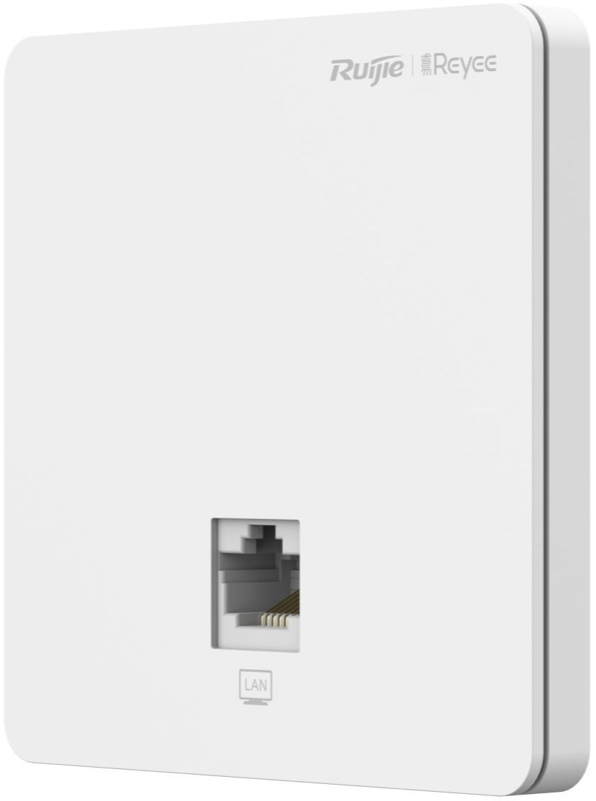Точка доступу Ruijie Reyee AC1300, 1xFE, wall plate, MU-MIMO, PoE (RG-RAP1200(F)) фото