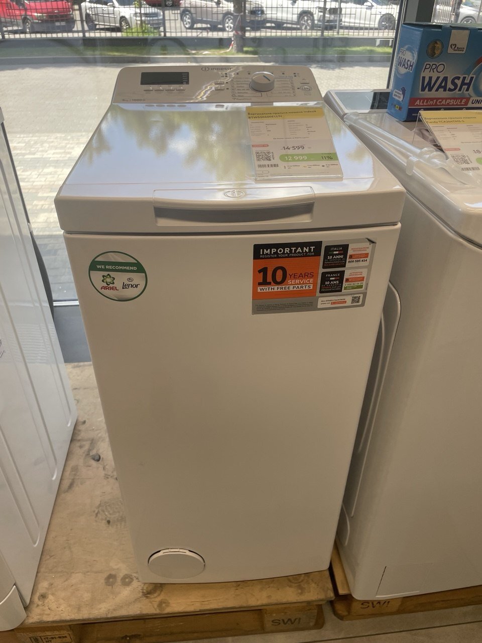 Вертикальна пральна машина Indesit BTWS50400EU/N фото2
