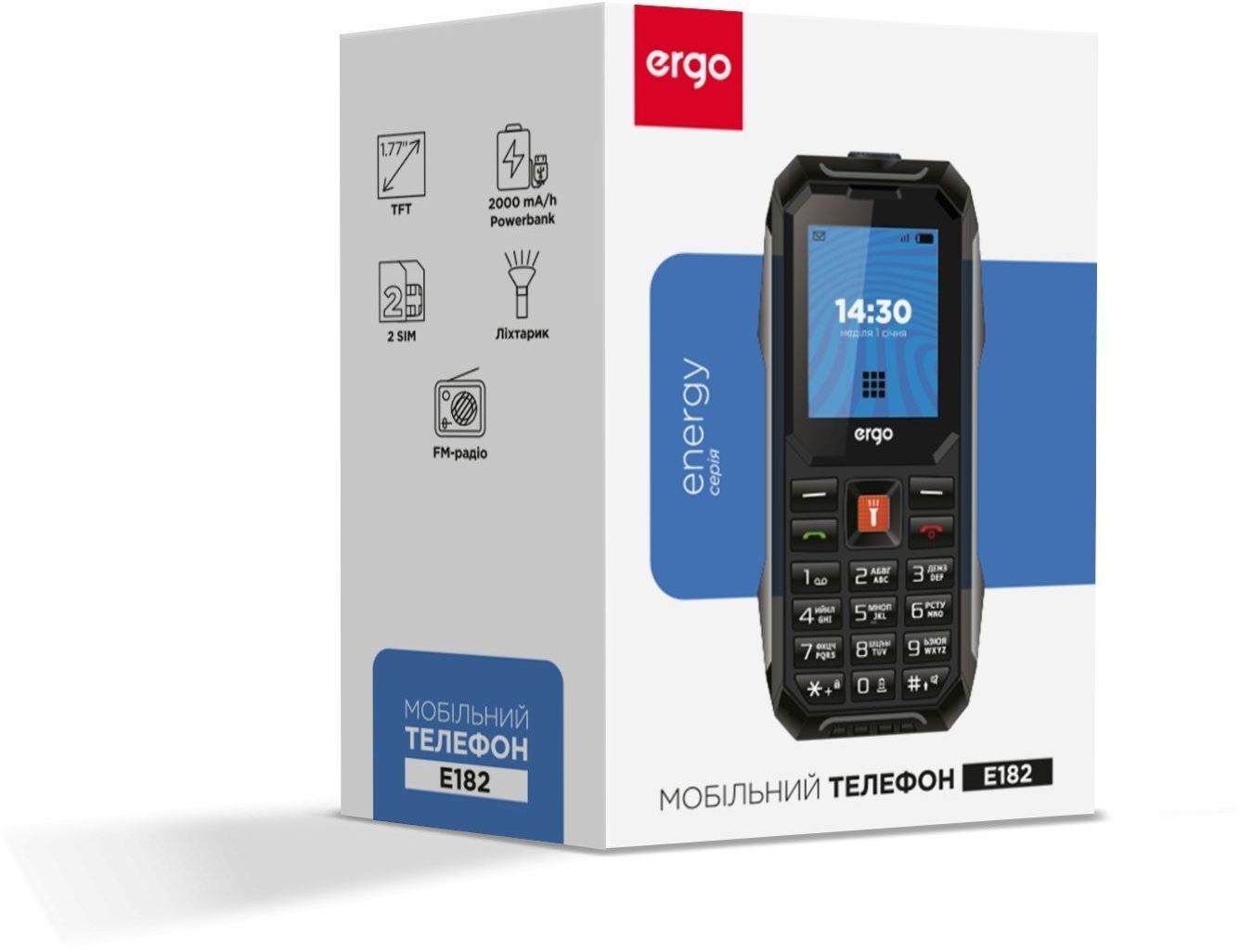 Мобильный телефон Ergo E182 Dual Sim Black фото5