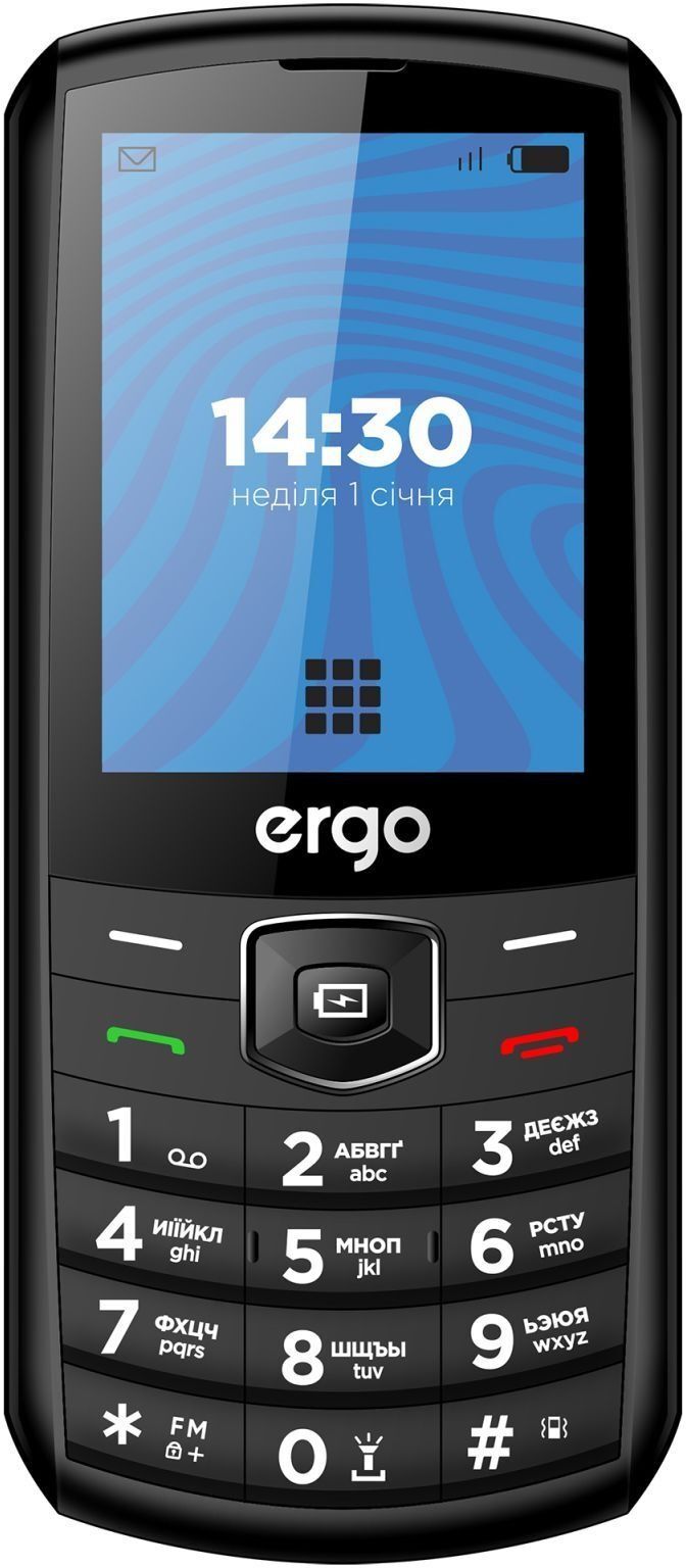 Мобильный телефон Ergo E285 Dual Sim Black фото2