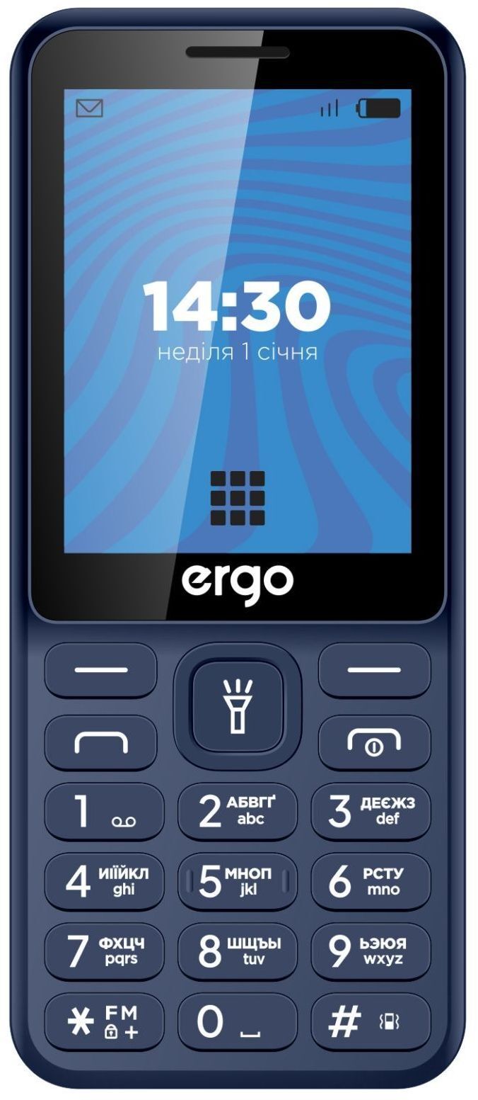 Мобильный телефон Ergo E284 Dual Sim Blue фото2