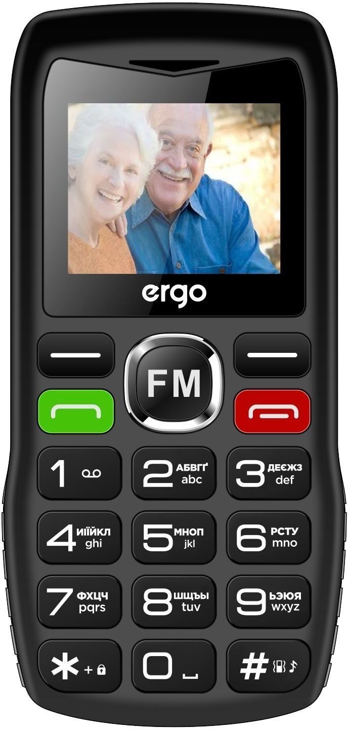 Мобильный телефон Ergo R182 Dual Sim Black фото2