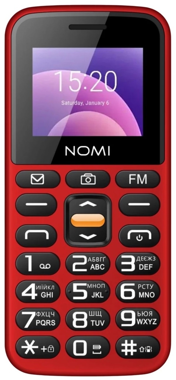 Мобільний телефон Nomi i1820 Dual Sim Red фото