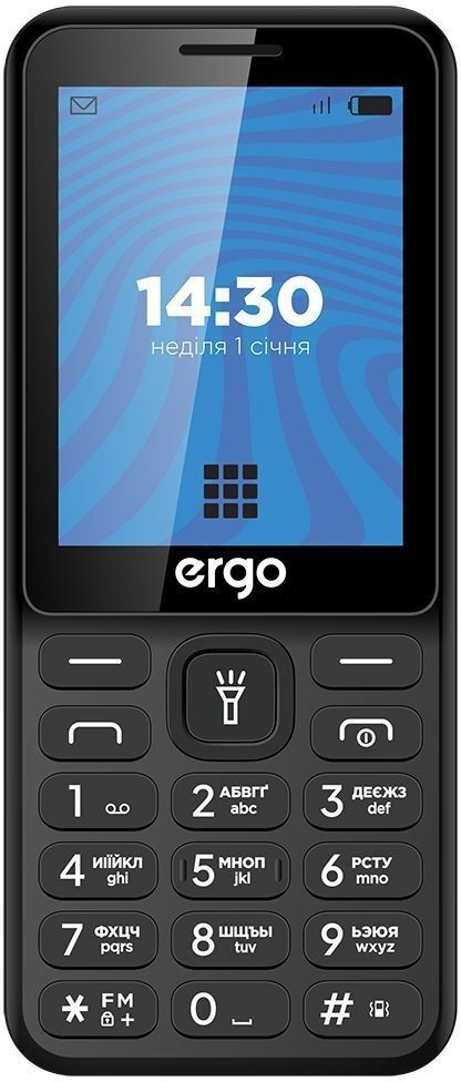 Мобильный телефон Ergo E284 Dual Sim Black фото2