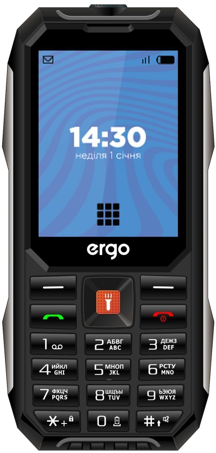 Мобильный телефон Ergo E283 Dual Sim Black фото2