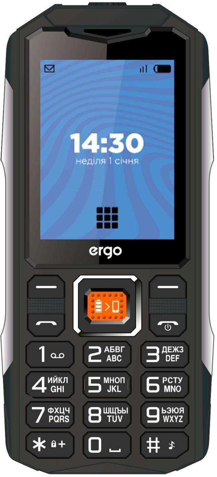 Мобильный телефон Ergo E242 Dual Sim Black фото2