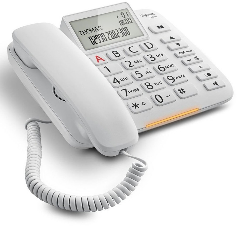 Дротовий телефон Gigaset DL380 IM White (S30350S217R102) фото3