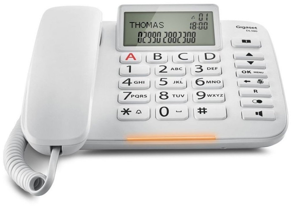 Дротовий телефон Gigaset DL380 IM White (S30350S217R102) фото2