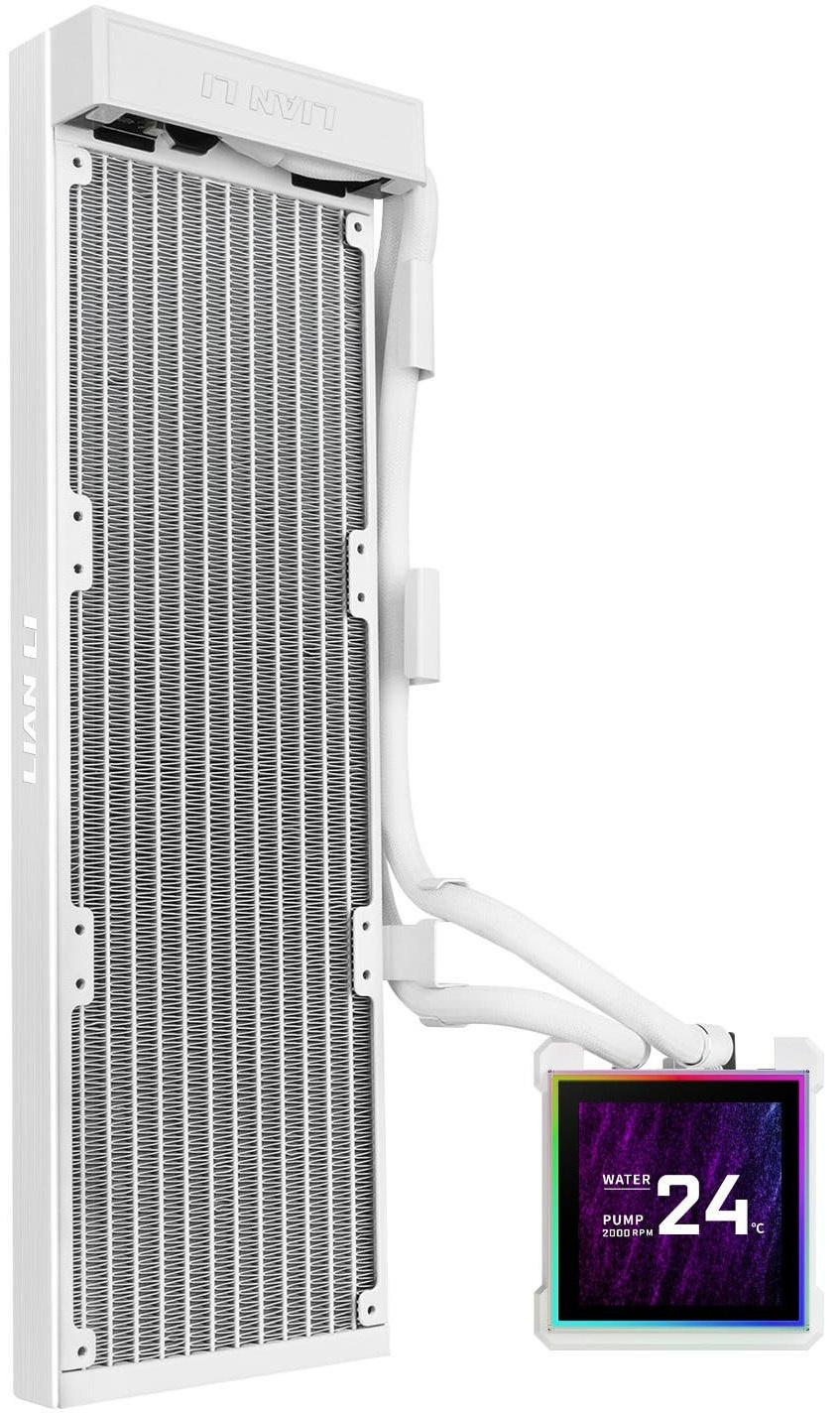 Система водного охлаждения Lian Li HydroShift II LCD-S 360N Fanless White (G89.GHS2LCDS36NW.00); I фото