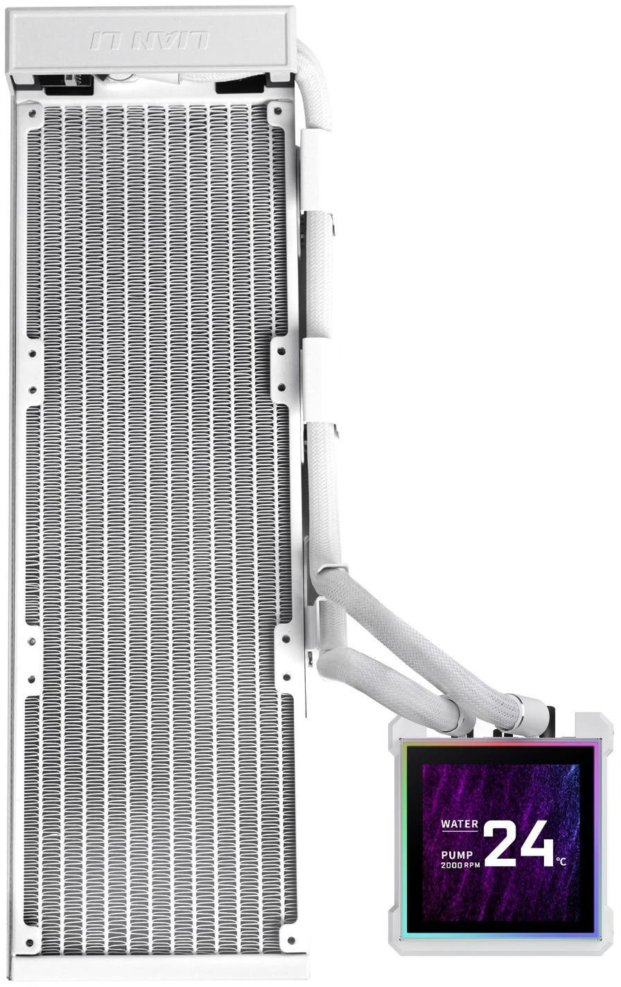 Система водного охлаждения Lian Li HydroShift II LCD-S 360N Fanless White (G89.GHS2LCDS36NW.00); I фото