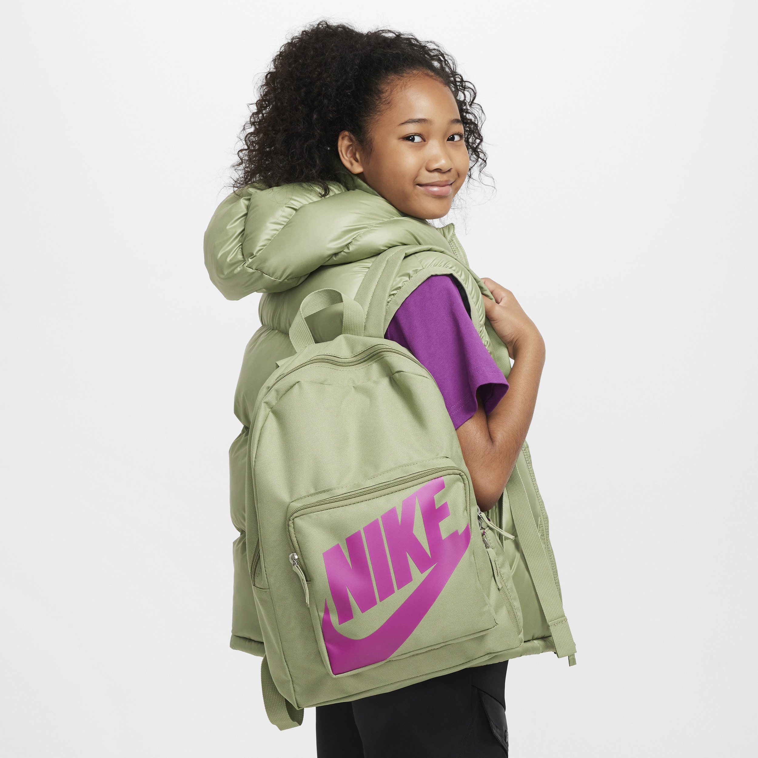 Рюкзак Nike Y Classic Bkpk 16L BA5928-386 зеленый фото4