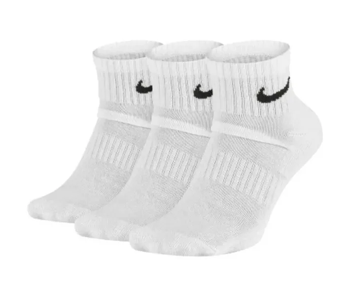 Набор носков Nike U Everyday Cush Ankle 3Pr SX7667-100 42-46 3 шт белые фото2