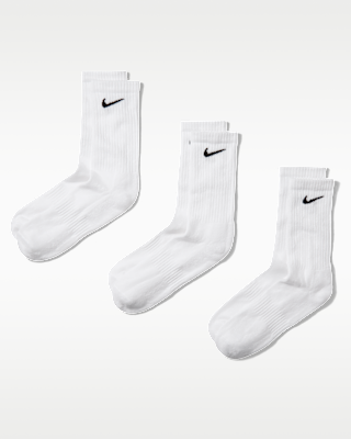 Набор носков Nike U Everyday Cush Crew 3Pr SX7664-100 46-50 3 шт белые фото2
