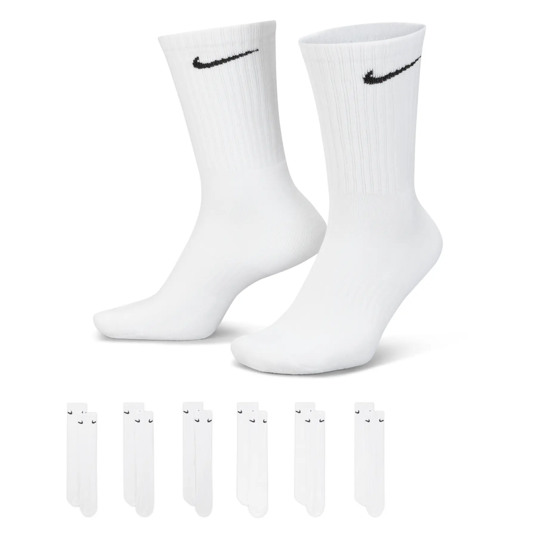 Шкарпетки Nike U Everyday Cush Crew 6Pr-Bd SX7666-100 46-50 білі фото3