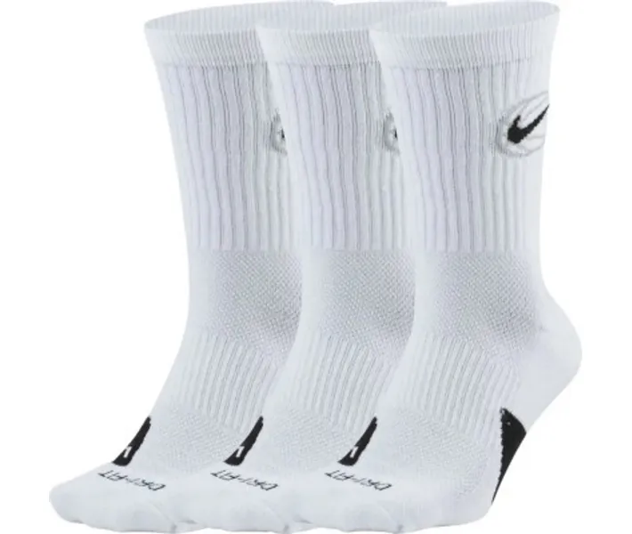 Набор носков Nike U Crew Everyday Bball 3Pr DA2123-100 46-50 3 шт белые фото2