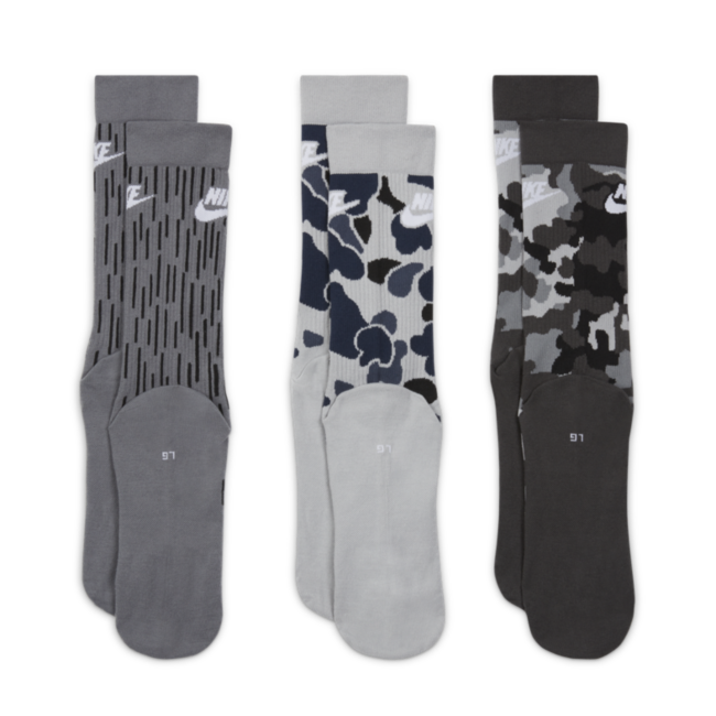 Носки Nike U Everyday Essential Crew DH3414-902 34-38 серые фото3