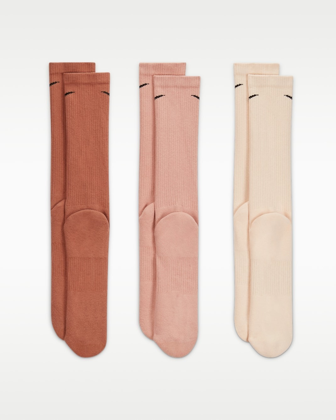 Набір шкарпеток Nike U Everyday Plus Cush Crew SX6888-914 38-42 3 шт. бежеві/коричневі фото3