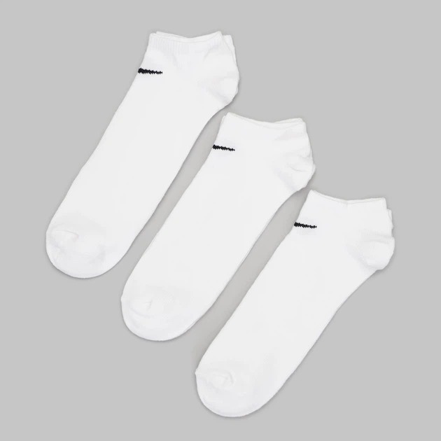 Набір шкарпеток Nike U Ltwt Ns 3Pr-Value SX2554-101 46-50 3 шт білі фото2