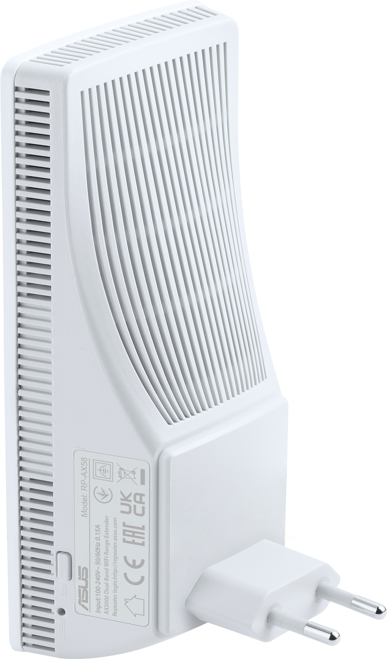 Розширювач WiFi-покриття Asus RP-AX58 WiFi6, AX3000, Broadcom, 1xGE LAN (90IG07C0-MO0C10) фото