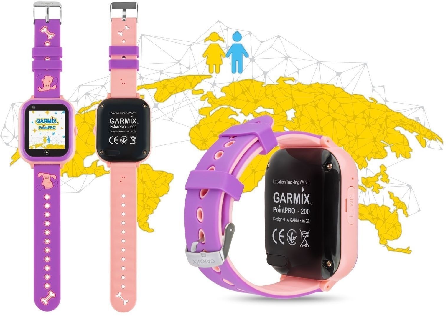 Детские смарт-часы Garmix PointPRO-200 4G/GPS/WiFi Pink фото2