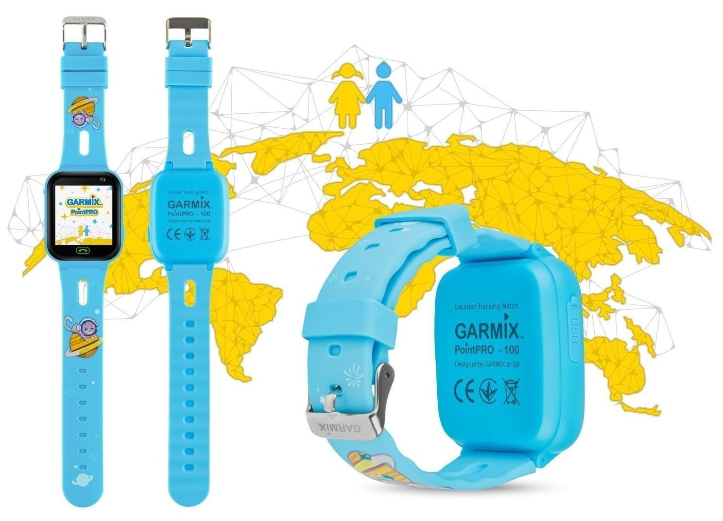 Детские смарт-часы Garmix PointPRO-100 WiFi Blue фото