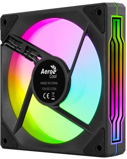 Корпусный вентилятор AEROCOOL Phantom M-3 12 PWM ARGB Black (ACF3-MR11217.11) фото3