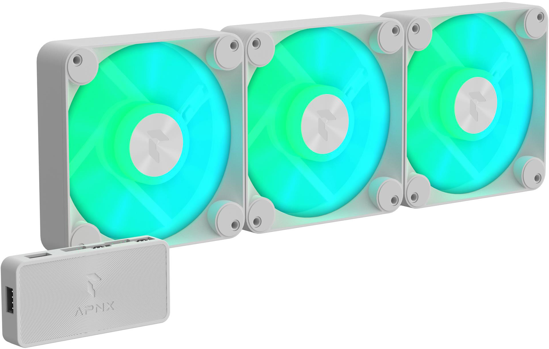 Корпусный вентилятор APNX FP1-120 ARGB White 3 Pack (APF3-PF11257.21) фото