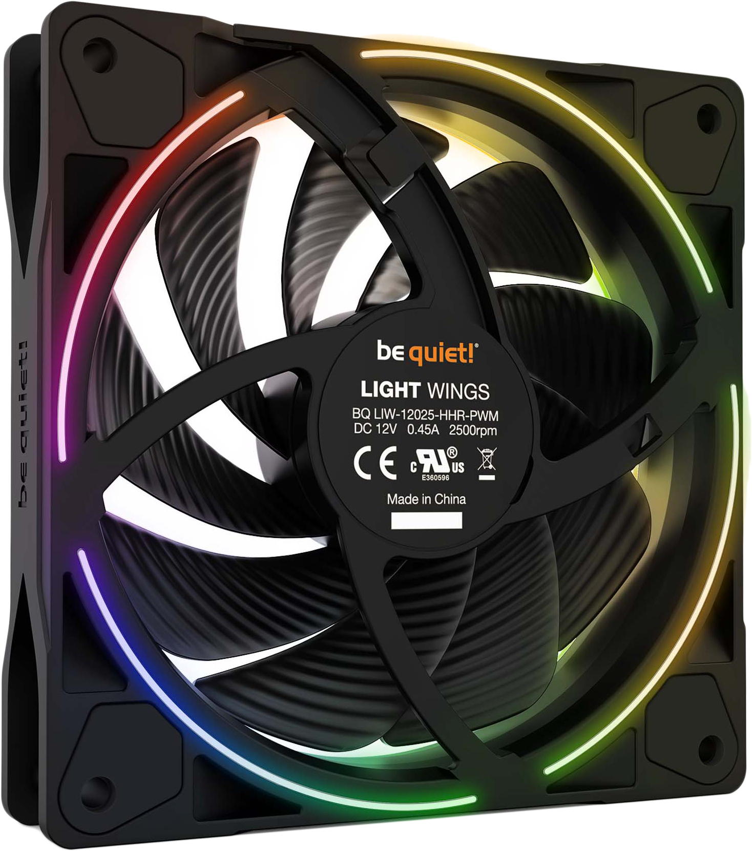 Корпусный вентилятор be quiet! Light Wings 120mm PWM High-Speed Black (BL073) фото2