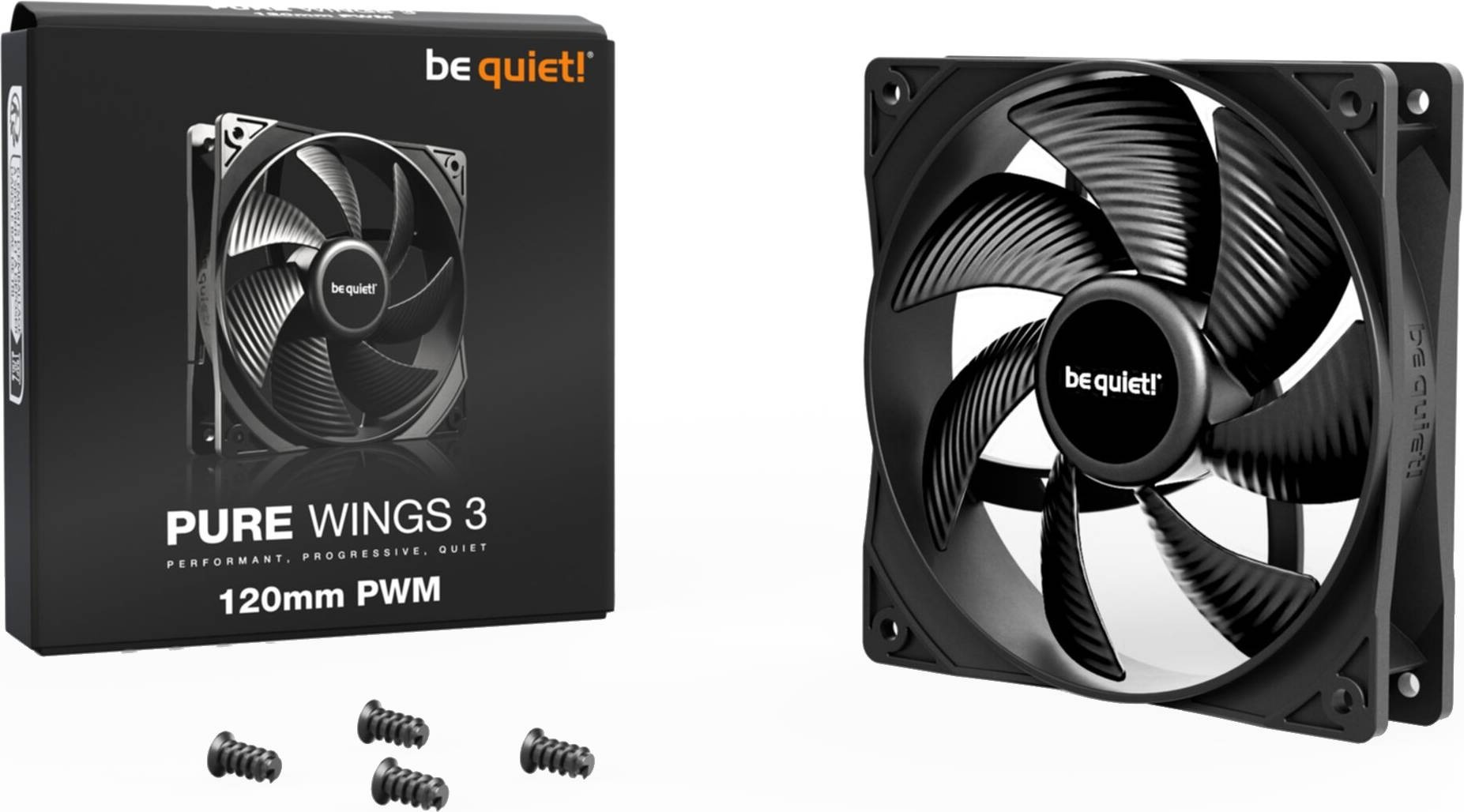 Корпусный вентилятор be quiet! Pure Wings 3 120mm PWM Black (BL105) фото3
