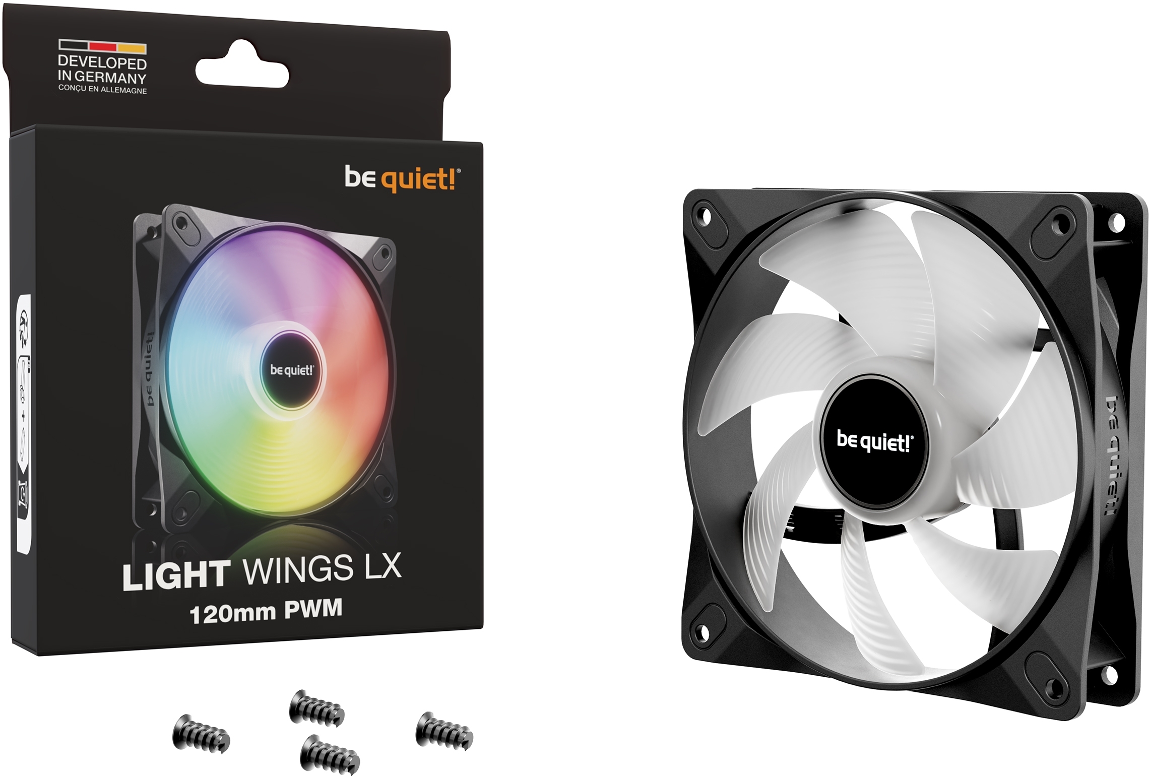 Корпусный вентилятор be quiet! Light Wings LX 120mm PWM Black (BL120) фото4