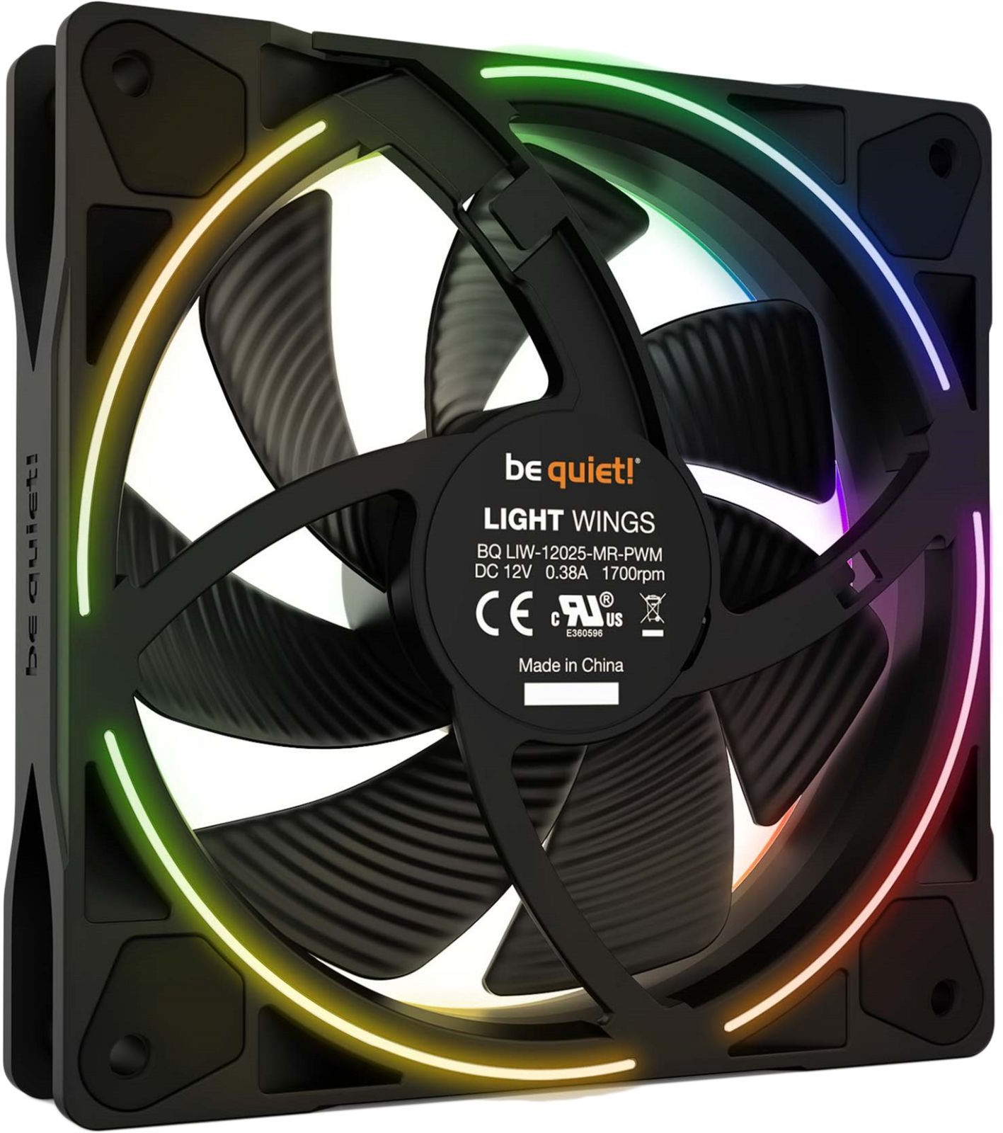 Корпусный вентилятор be quiet! Light Wings 120mm PWM Black (BL072) фото2