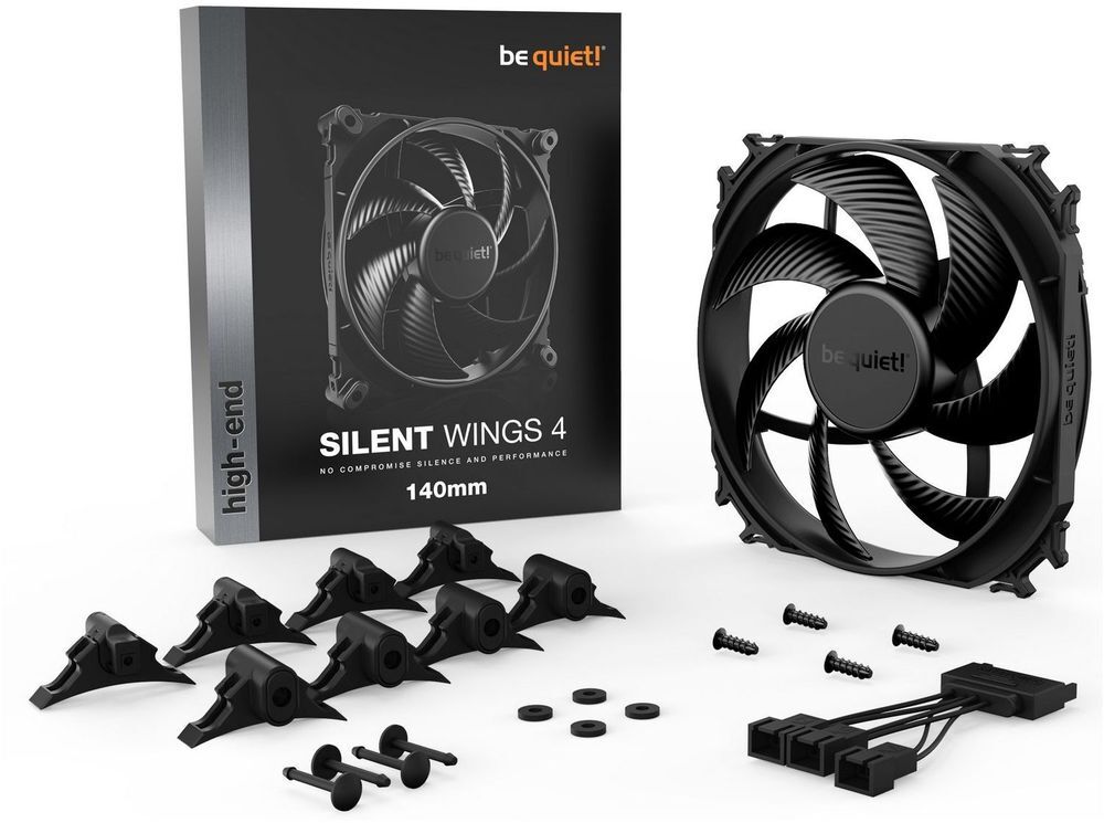 Корпусний вентилятор be quiet! Silent Wings 4 140mm Black (BL095) фото4