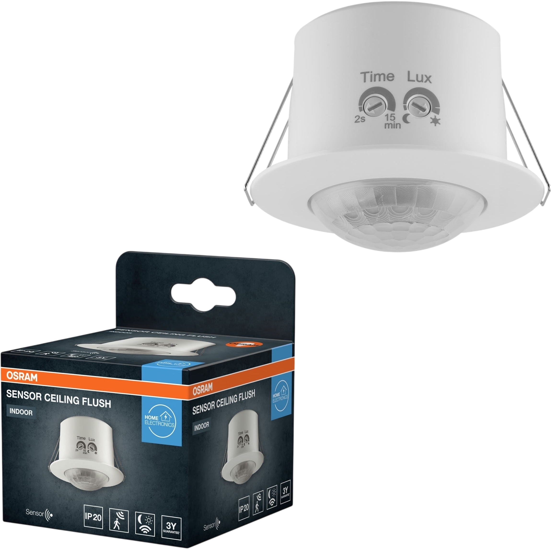 Датчик движения OSRAM SENSOR CEILING FLUSH IP20 белый (4099854454745) фото3