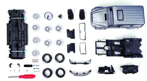 Сборная модель автомобиля Maisto 2019 Mercedes-Benz G-Class, масштаб 1:25 серый (39536 silver) фото