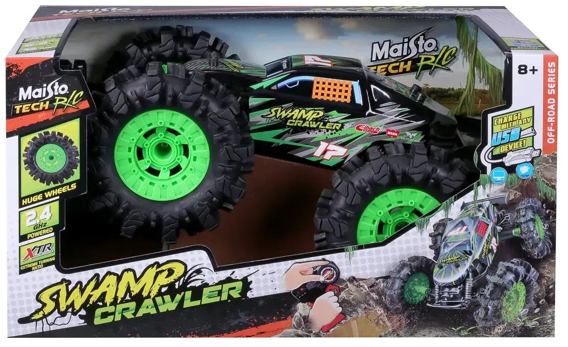 Машинка Maisto на р/к Swamp Crawler (82546 black) фото