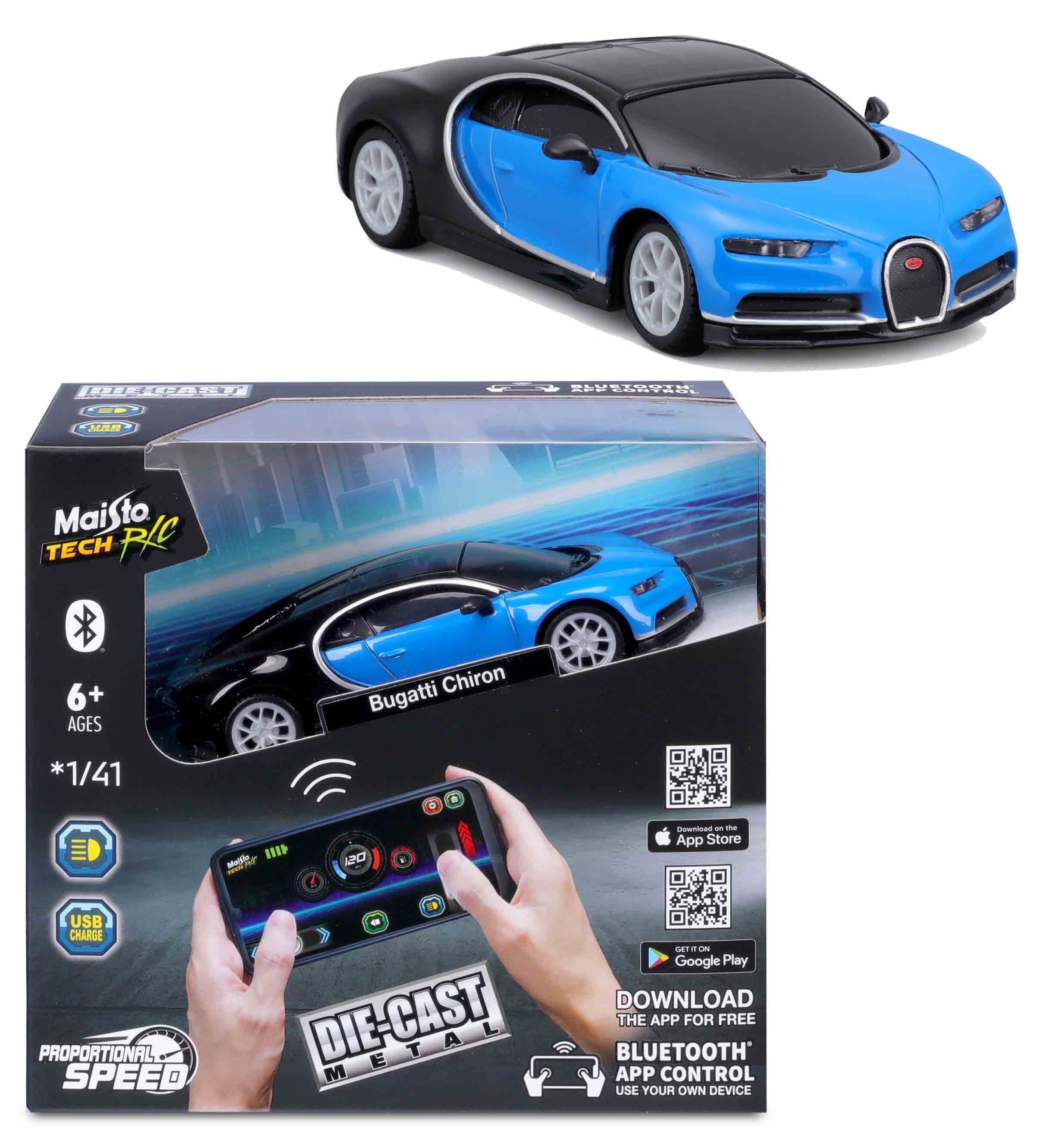 Машинка Maisto на дистанційному керуванні Bugatti Chiron, масштаб 1:41 (82651 (23012)) фото