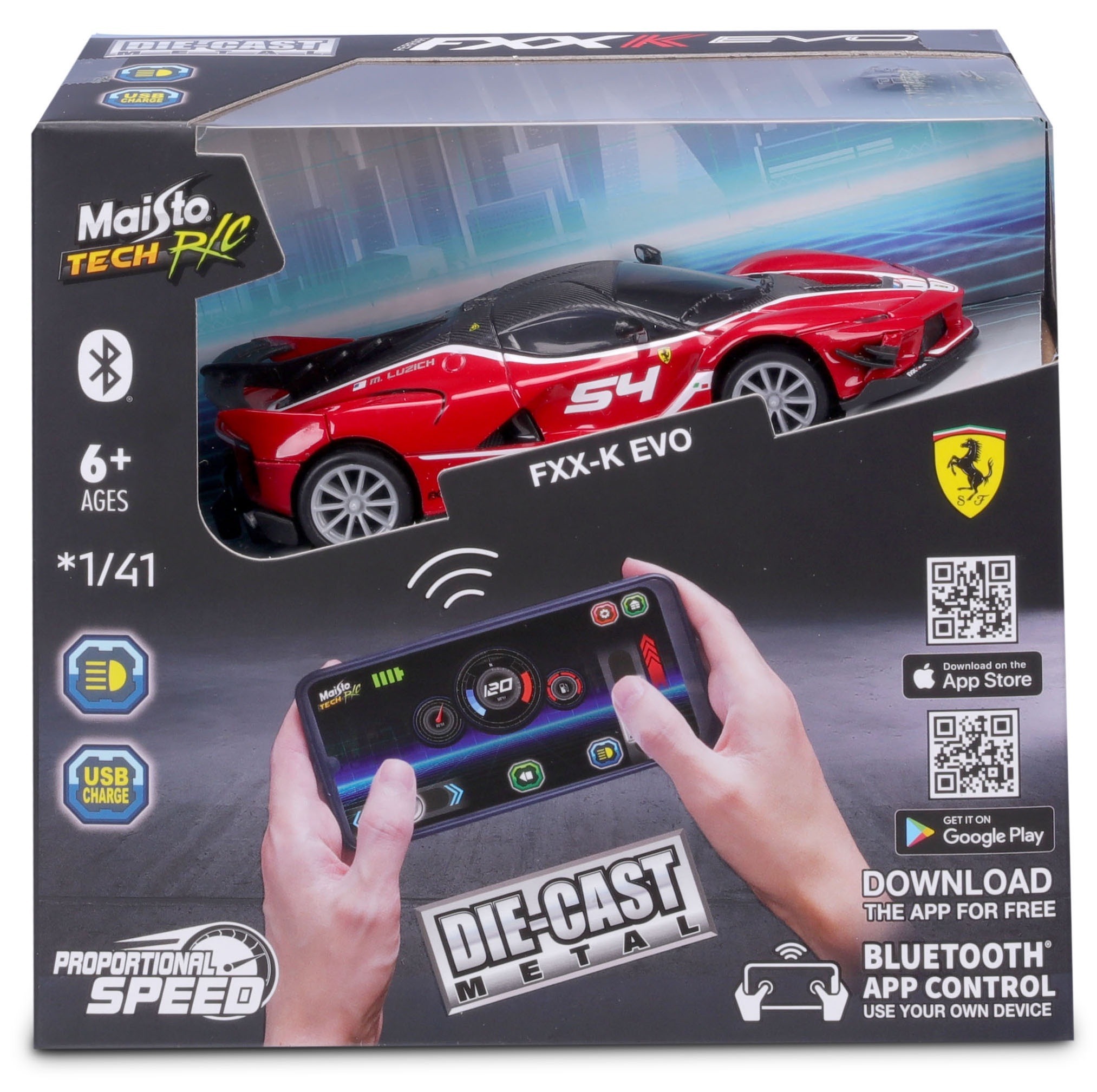 Машинка Maisto на дистанционном управлении Ferrari FXX-K EVO, масштаб 1:41 (82651 (23020)) фото