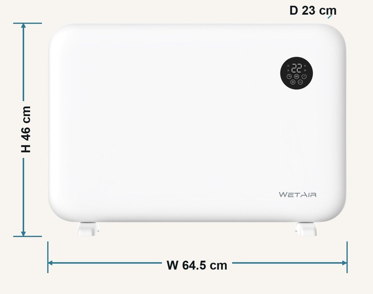 Конвектор електричний WetAir WСH-H1500L фото