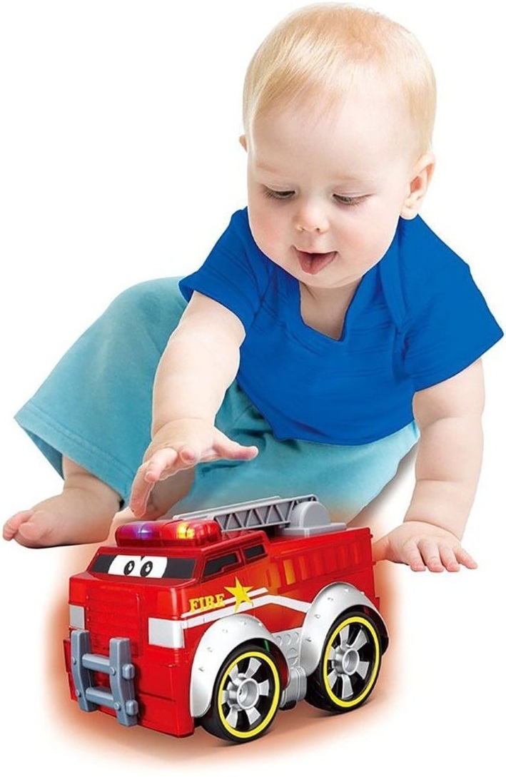 Автомодель Bb Junior - пожарная машина, Push & Glow (свет и звук) (16-89006) фото4