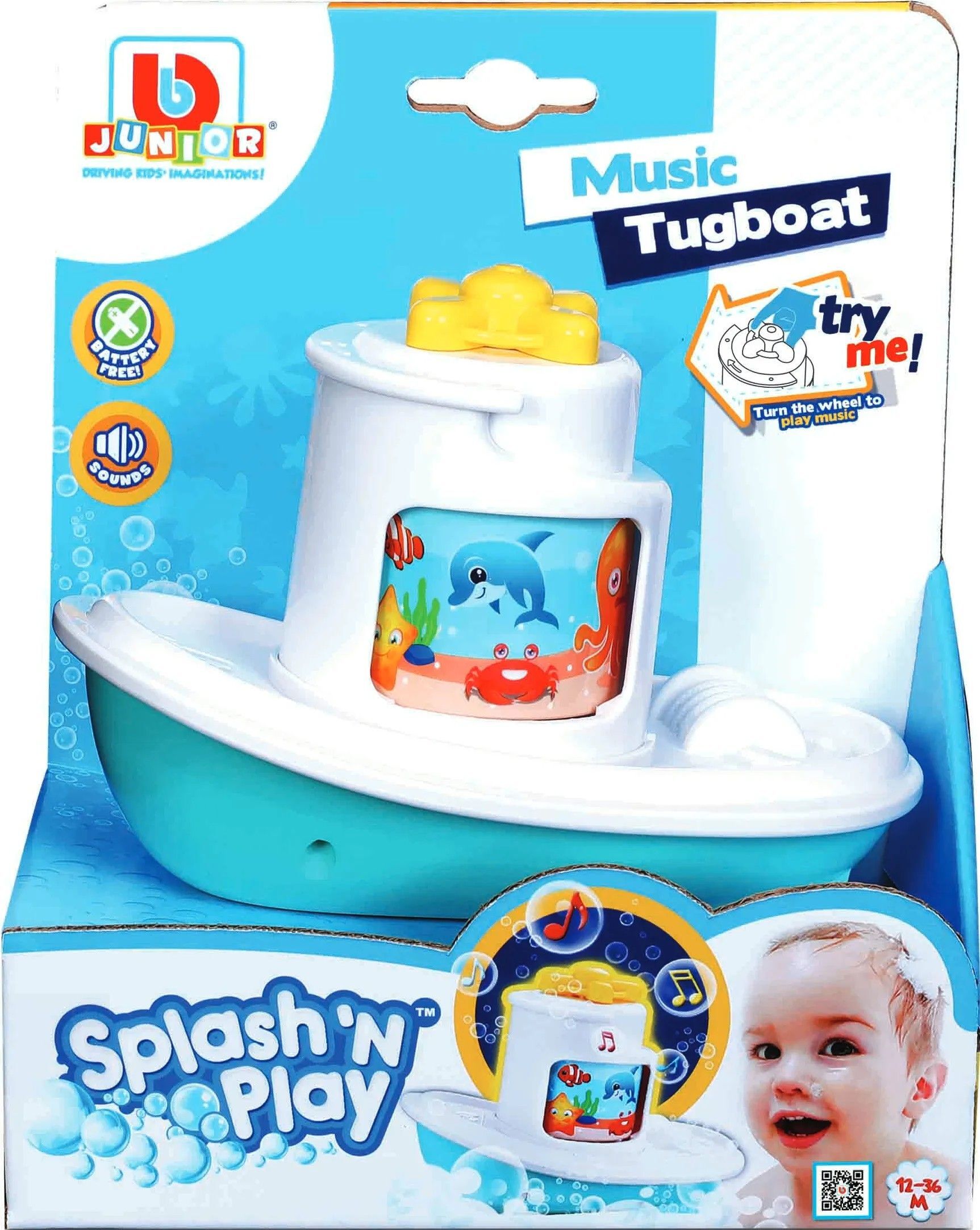 Игрушка для воды Bb Junior Splash 'N Play - музыкальный буксир (16-89024) фото5