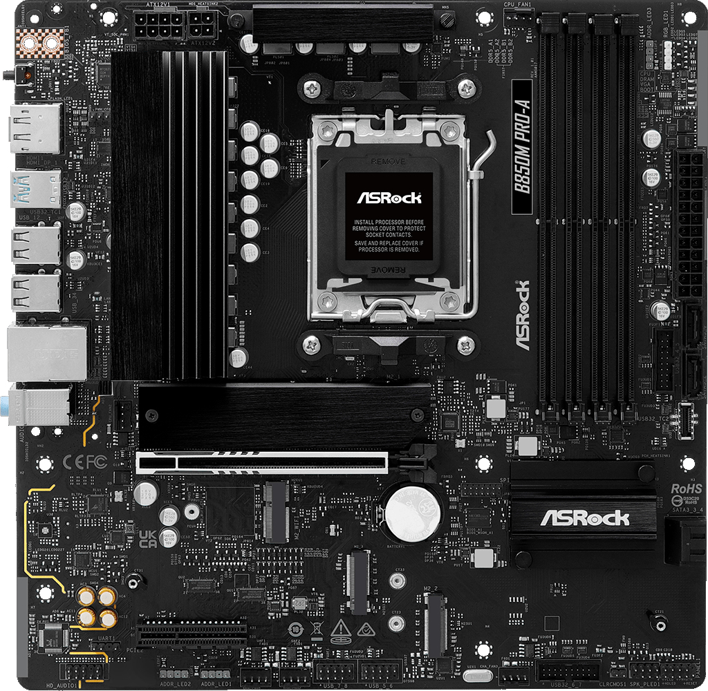Материнcкая плата ASRock B850M Pro-A Socket AM5 фото